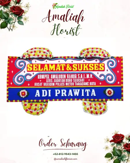 Papan Bunga Ucapan Selamat Uwung Jaya
